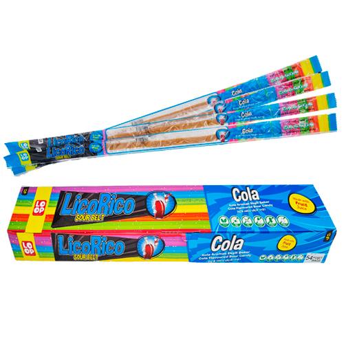 Мармеладные ленты LicoRico вкус колы 15 гр., флоу-пак
