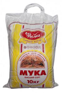 Мука Увелка Пшеничная высший сорт, 10 кг., мешок