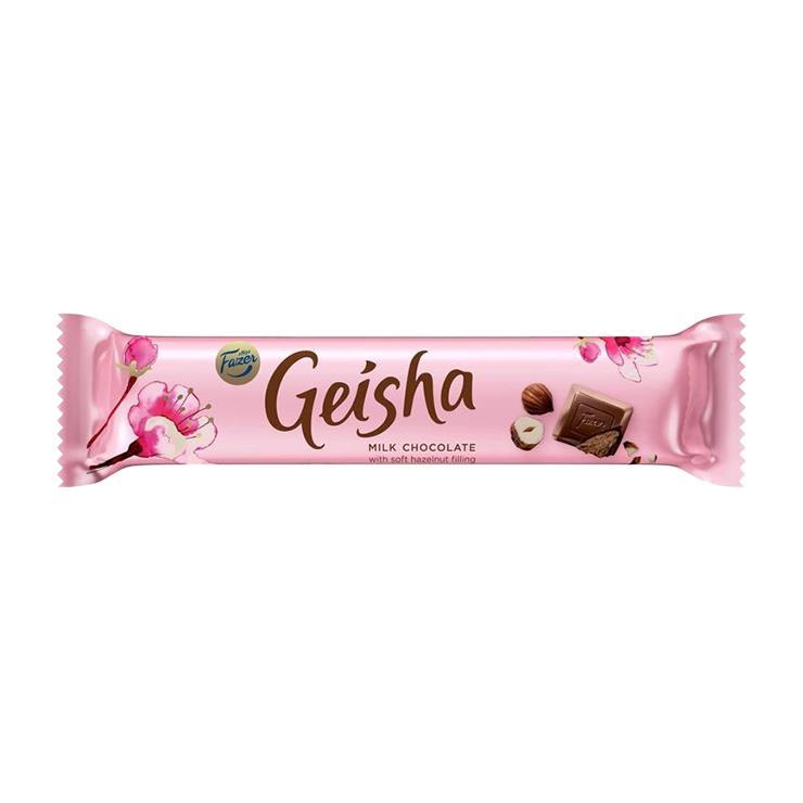 Шоколад Geisha молочный тертый орех 37 гр., флоу-пак