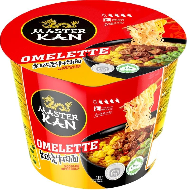 Лапша MASTER KAN Omelette с омлетом 110 гр., ПЭТ
