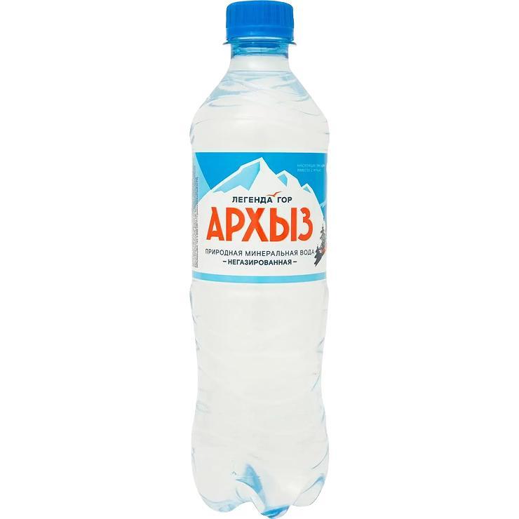 Вода негазированная Легенда Гор Архыз минеральная природная питьевая 500 мл., ПЭТ
