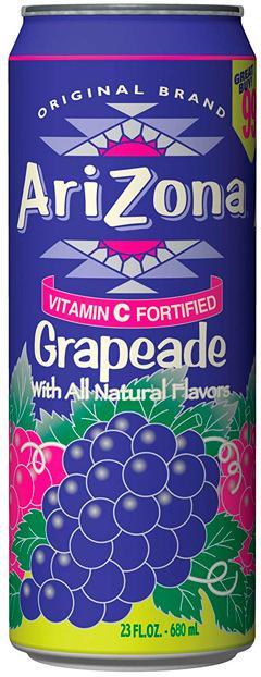 Чай холодный Arizona Fruit Juice Cocktail виноградный 680 мл., ж/б