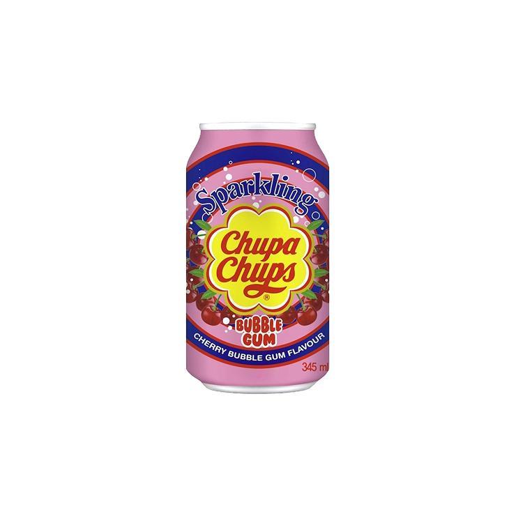 Напиток газированный Chupa Chups bubble gum cherry 345 мл., ж/б