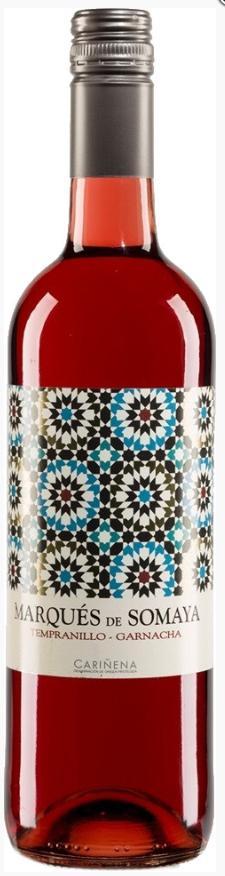 Вино ординарное Маркес де Сомайя Гарнача-Темпранильо розовое сухое 13% Испания 750 мл., стекло