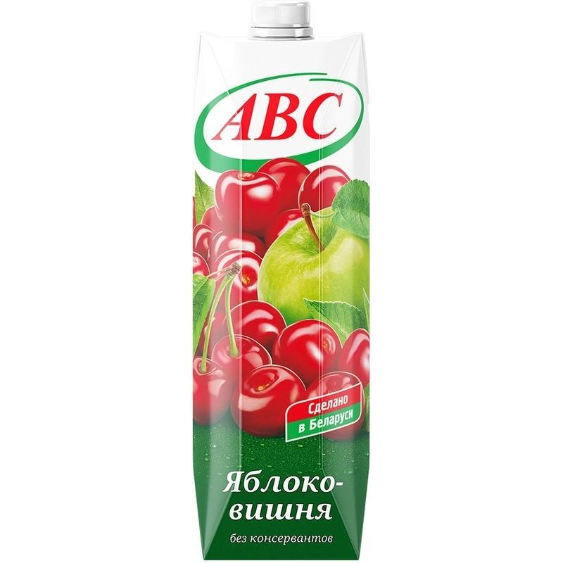 Нектар АВС яблочно вишневый осветленный 1 л., тетра-пак