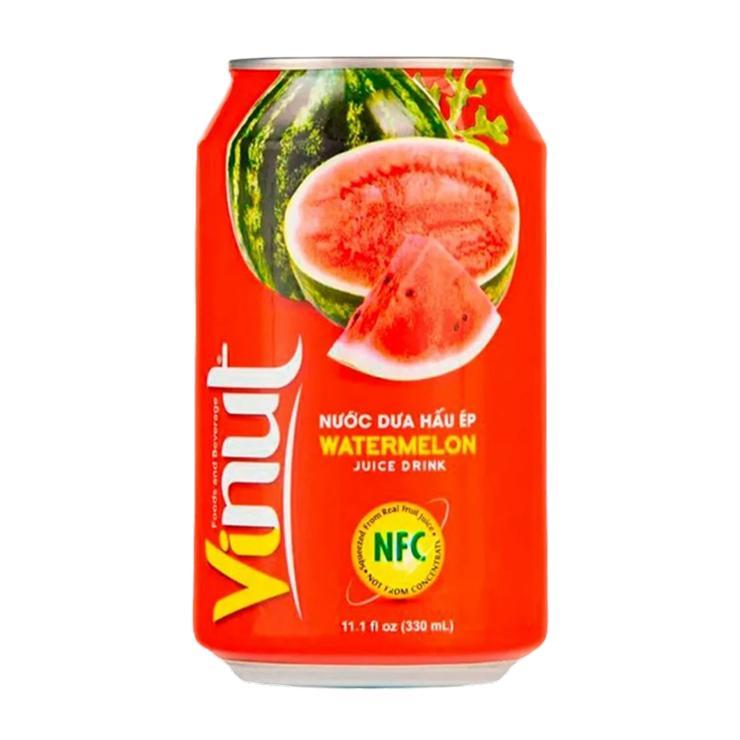 Напиток сокосодержащий Vinut juice drink арбуз 330 мл., ж/б