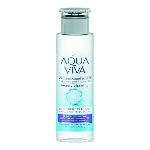 Тоник для лица Aqua Viva увлажняющий для всех типов кожи, 200 мл., ПЭТ