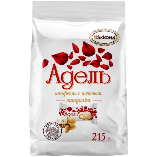 Конфеты Акконд Адель с цельным миндалём, 215 гр., флоу-пак