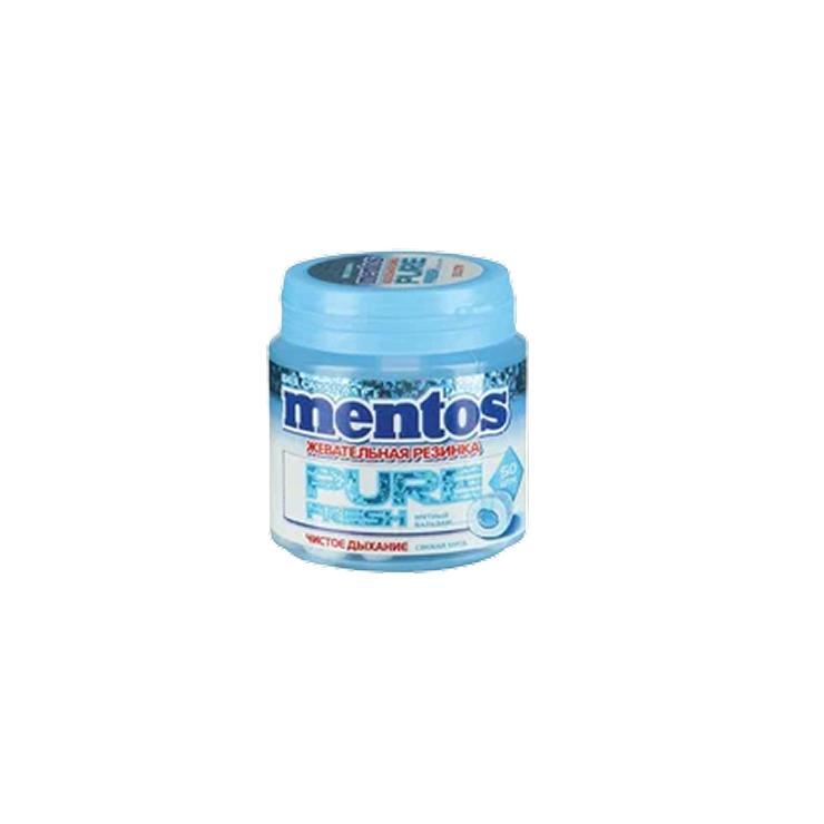 Резинка жевательная Mentos Pure Fresh зимняя мята 54 гр., пластик