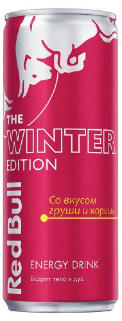 Напиток энергетический Red Bull The Winter Edition Груша-корица 250 мл., ж/б