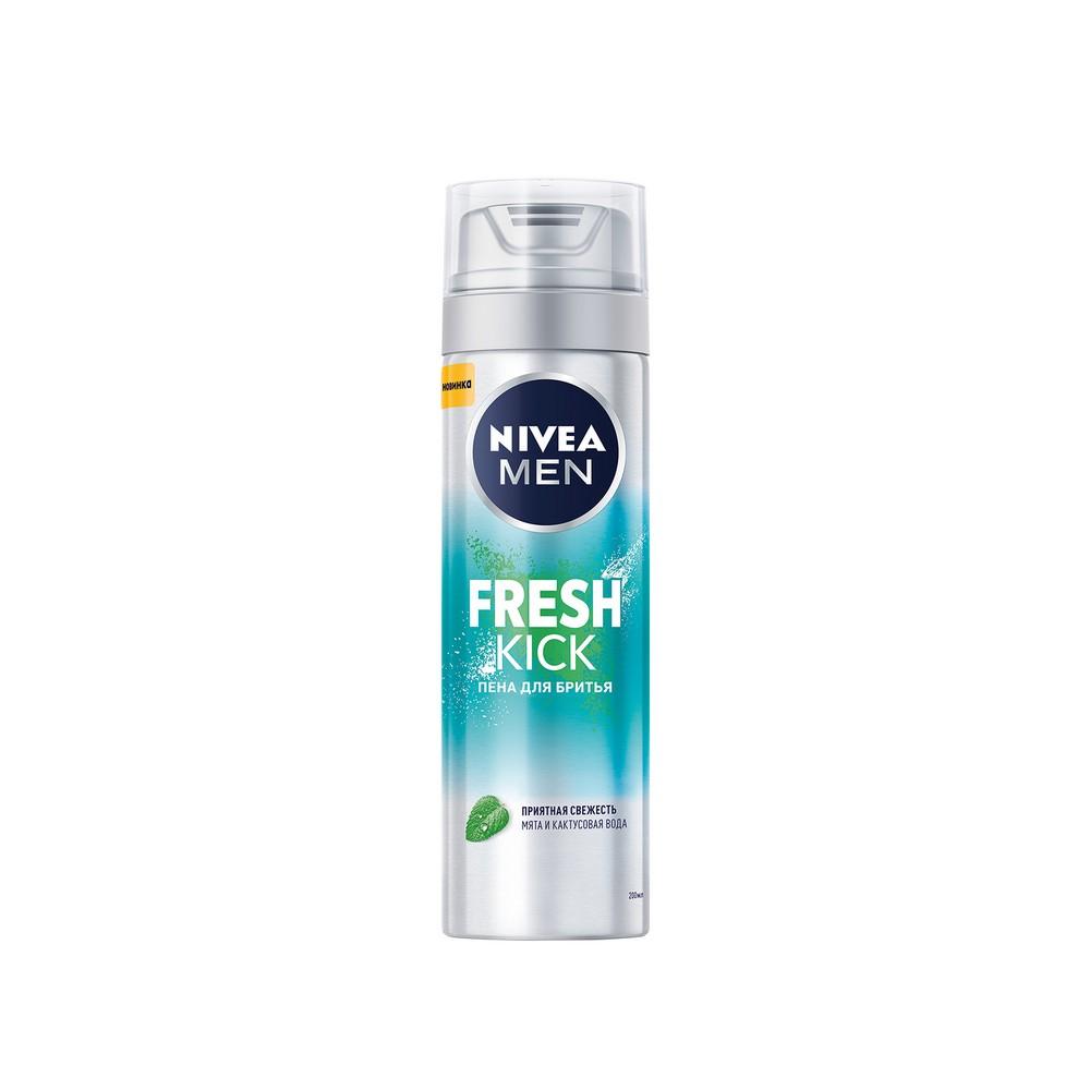 Пена для бритья Nivea Men Fresh Kick Экстремальная свежесть, 200 мл., ПЭТ