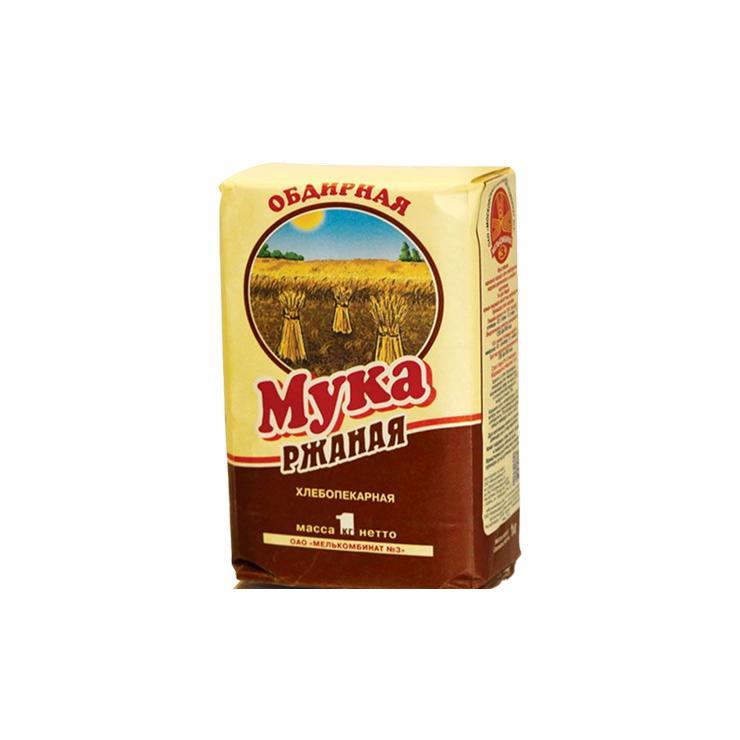 Мука Обдирная ржаная 1 кг., бумага