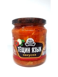 Закуска овощная Семилукская трапеза Тёщин язык 460 гр., стекло