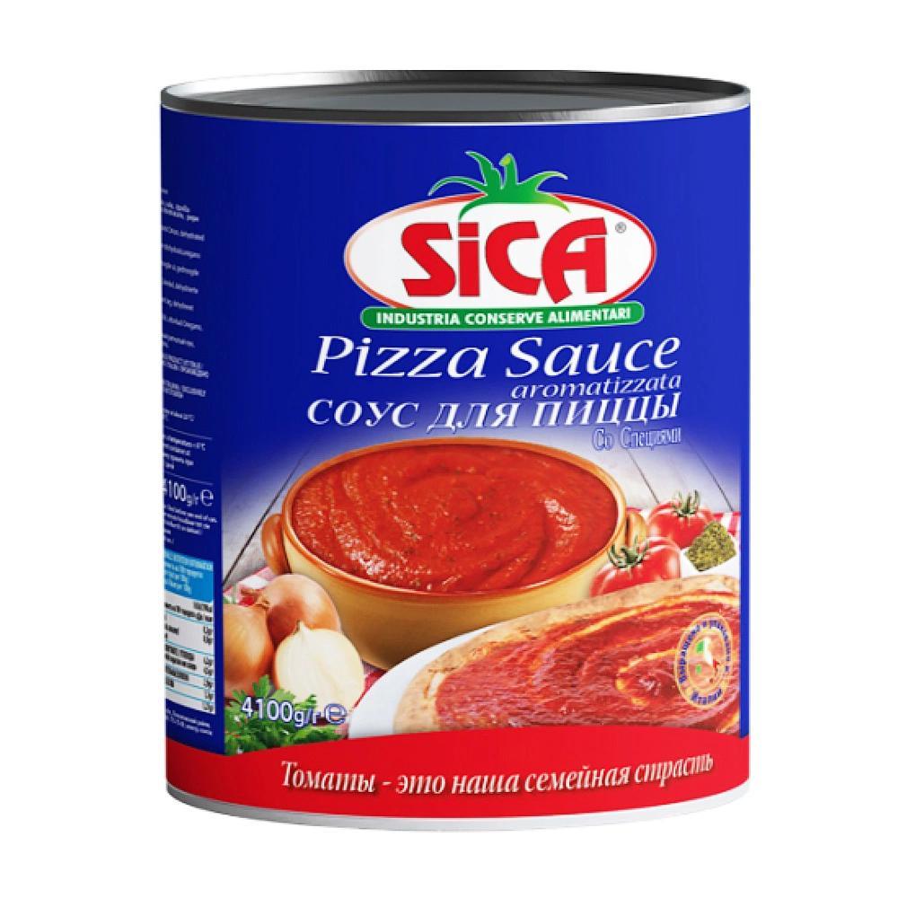Соус для пиццы со специями Pizza sauce aromatizzato SICA, 4,1 кг., ж/б