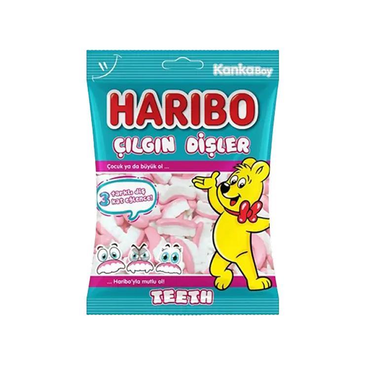 Мармелад жевательный Haribo Teeth зубы 80 гр., флоу-пак