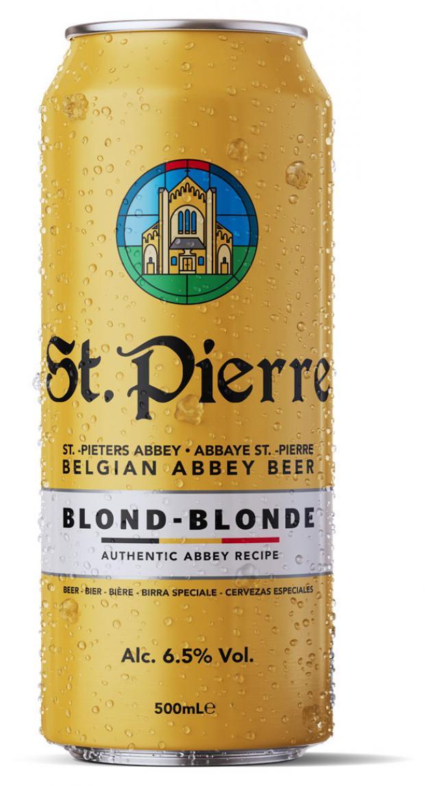 Пиво St. Pierre Blonde 6,5% светлое, 500 мл., ж/б