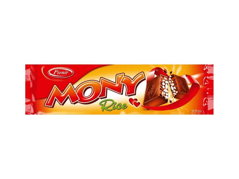 Шоколад PIONIR Mony rice с воздушным рисом 75 гр., флоу-пак