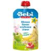 Пюре фруктовое Bebi Premium Яблоко, банан, клубника, злаки 90 гр., дой-пак с дозатором