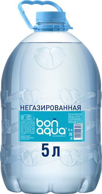 Вода негазированная Bon Aqua 5 л., ПЭТ
