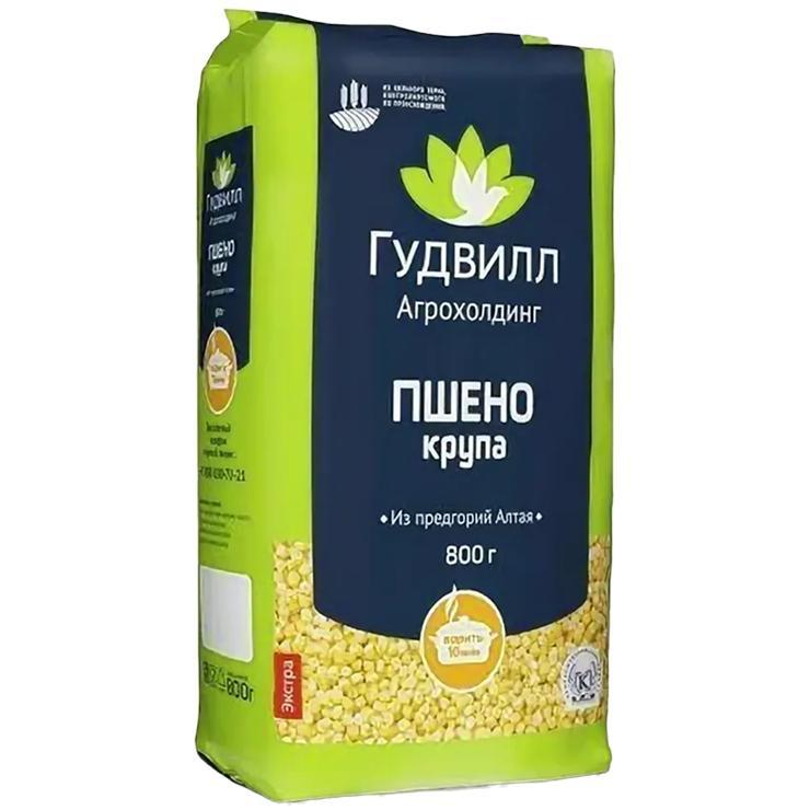 Крупа пшено Гудвилл экстра ГОСТ шлифованное 800 гр., флоу-пак