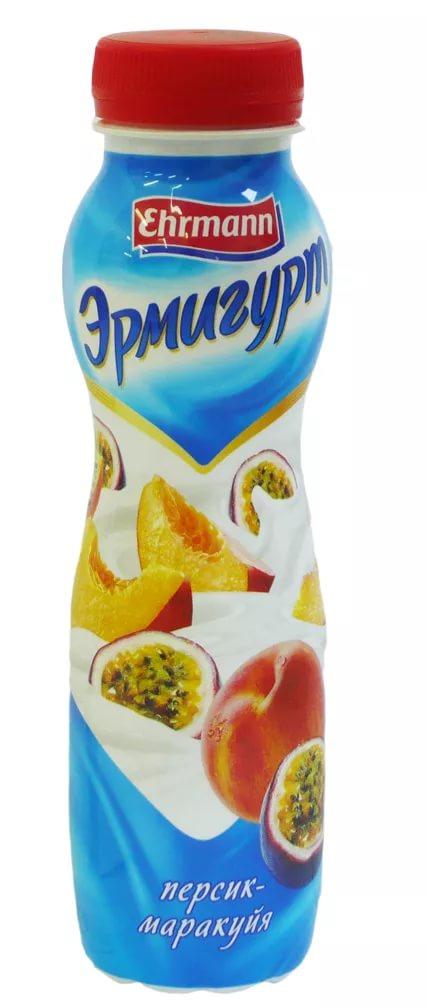 Напиток йогуртный Эрмигурт с персиком и маракуйей 1,2% 290 гр., ПЭТ