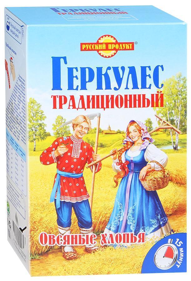 Хлопья овсяные Геркулес, Русский продукт, 500 гр., картон