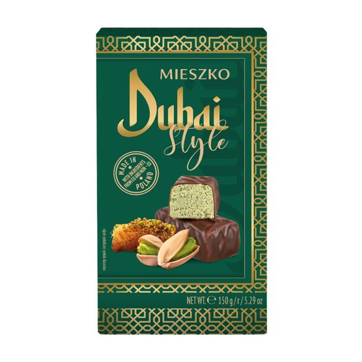 Конфеты Mieszko Dubai Style трюфели хрустящий катаифи фисташковая паста 150 гр., картон