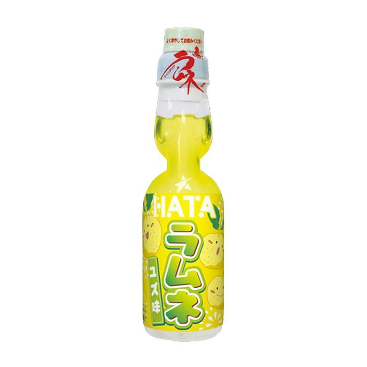 Напиток газированный Hata Ramune со вкусом юдзу Япония 200 мл., стекло