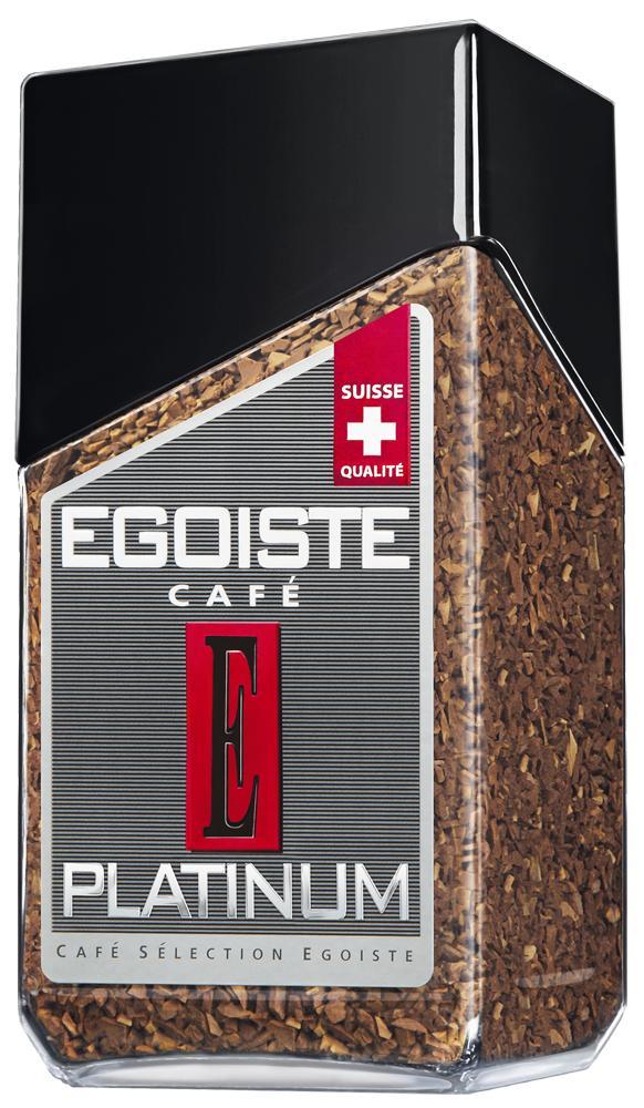 Кофе растворимый Egoiste Platinum сублимированный 100 гр., стекло