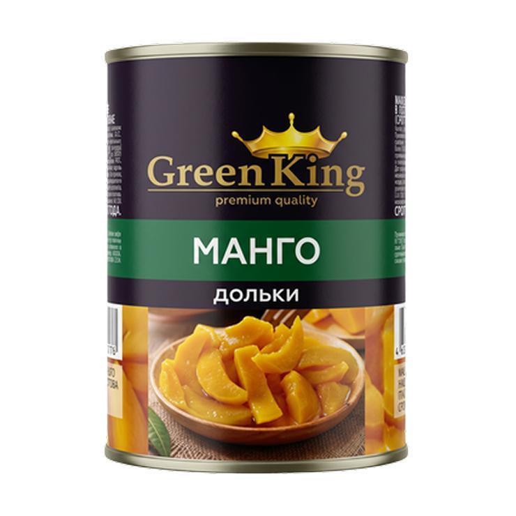 Манго Green King дольки в легком сиропе 425 мл., ж/б