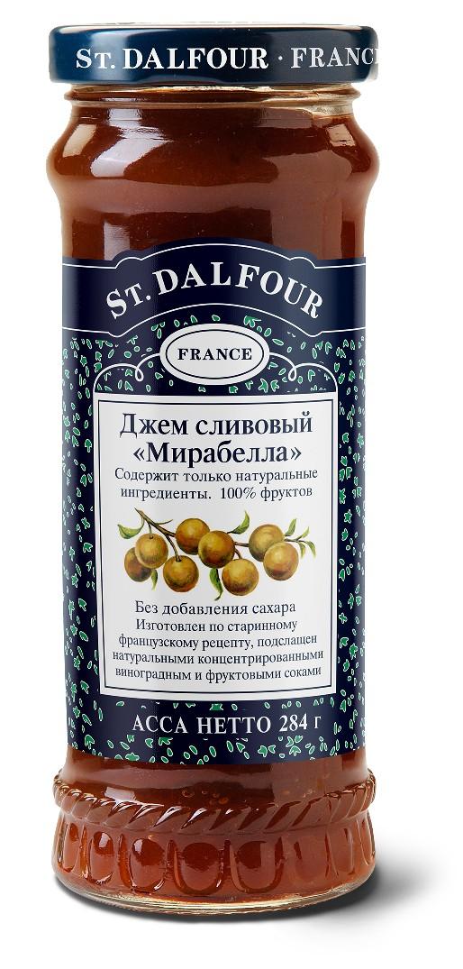Джем St.Dalfour Слива "Мирабелла" 100% фруктов без сахара, 284 гр., стекло