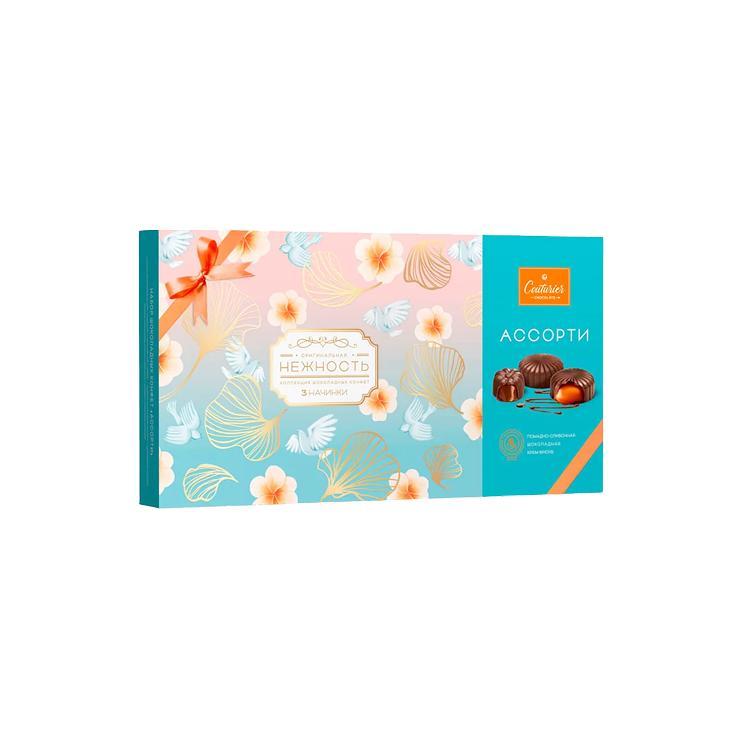 Конфеты Couturier нежность шоколадные ассорти 130 гр., картон