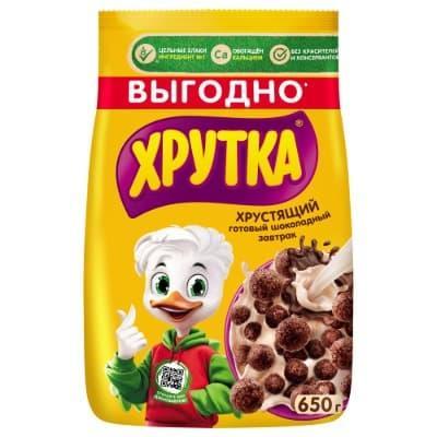 Готовый завтрак Хрутка шоколадные шарики 650 гр., флоу-пак