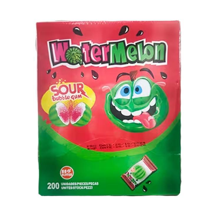 Жевательная резинка Bubble Gum кислый арбуз 4 гр., флоу-пак