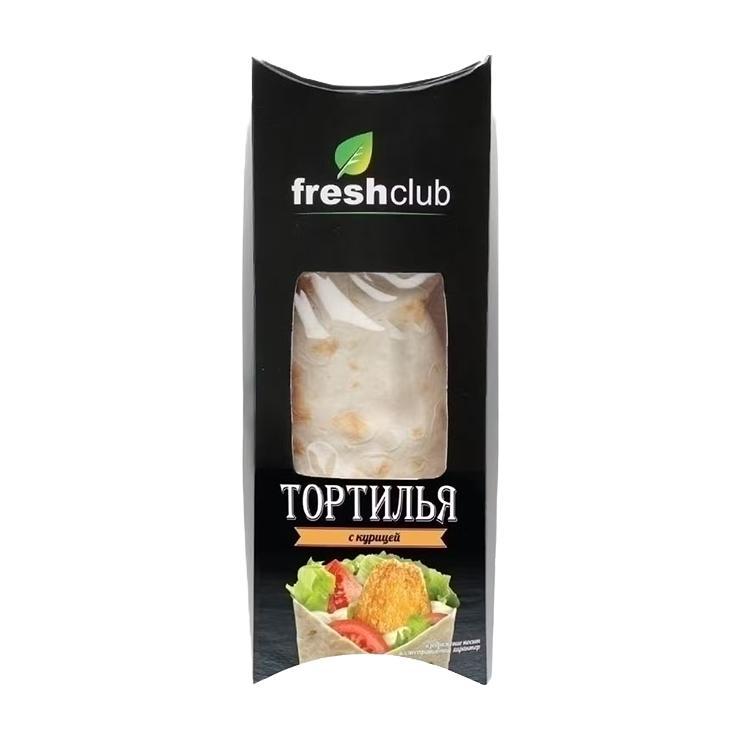 Тортилья Freshclub с курицей 240 гр., картон