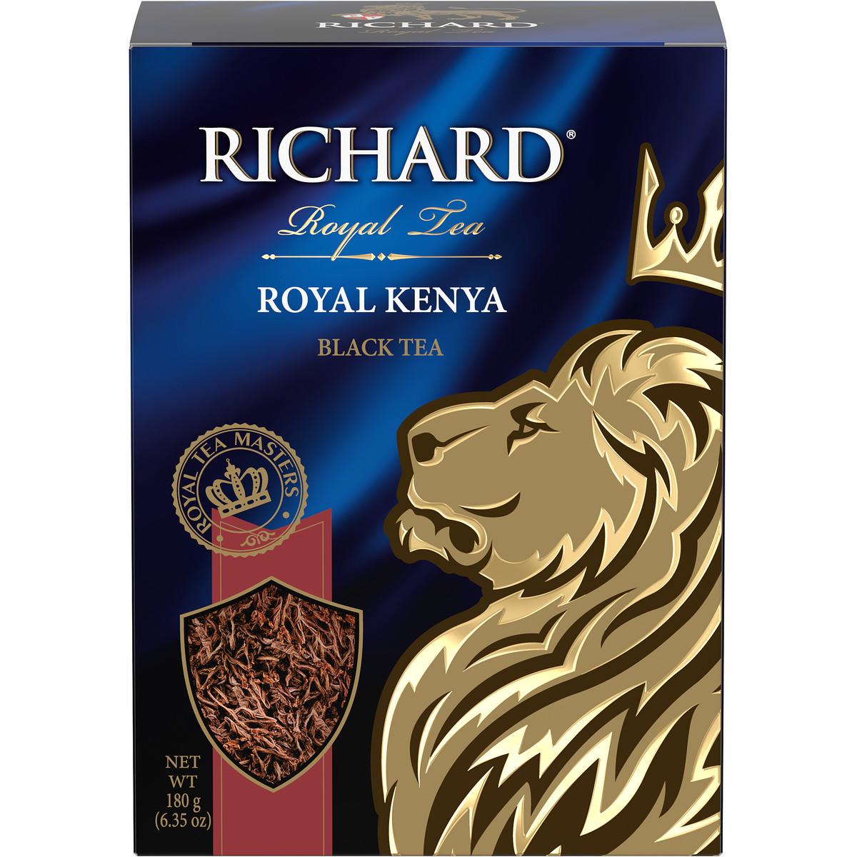 Чай Richard Royal Kenya черный листовой 180 гр., картон