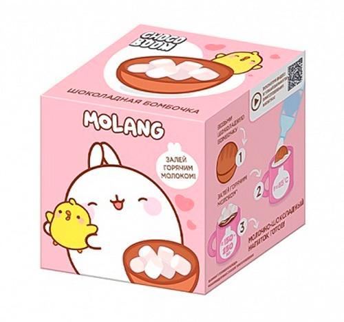 Шар шоколадный Choco Boom Molang с маршмеллоу 28 гр., картон