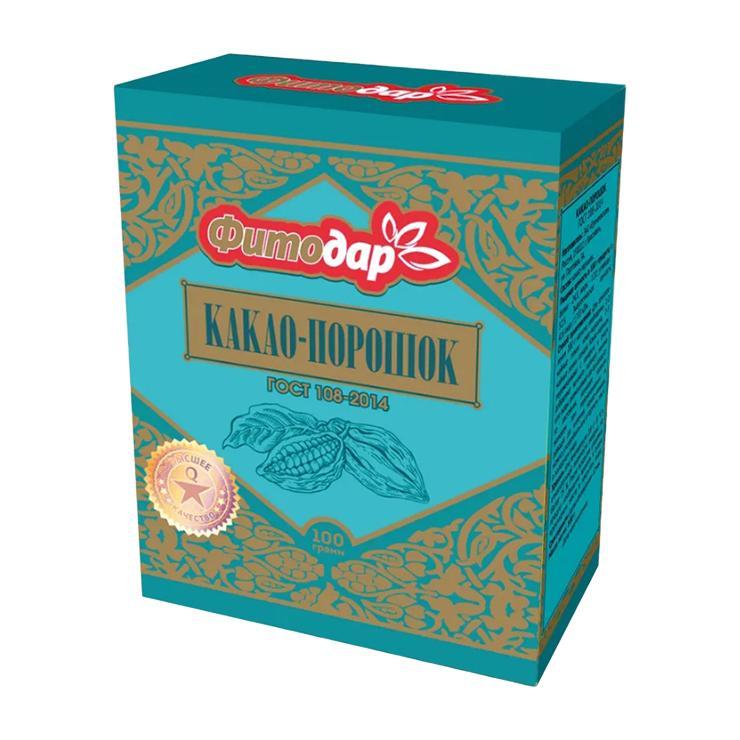 Какао-порошок Фитодар 100 гр., картон