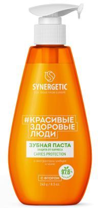 Зубная паста Synergetic Caries Protection защита от кариеса 240 гр., ПЭТ