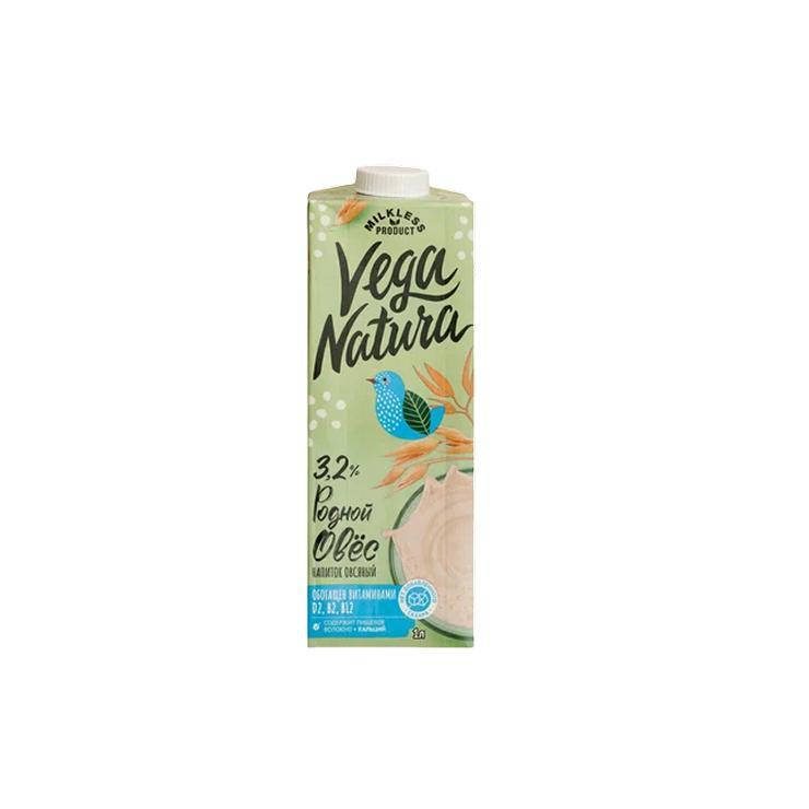 Напиток овсяный Vega Natura 3,2% 1 л., тетра-пак