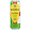 Напиток слабоалкогольный газированный Manchester Gin-Tonic with lime juice 7.2%, Manchester, 450 мл., ж/б