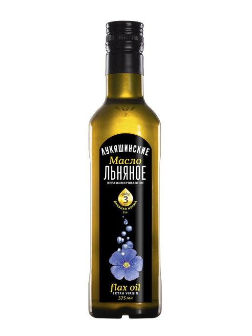 Масло льняное Лукашинские 375 мл., стекло