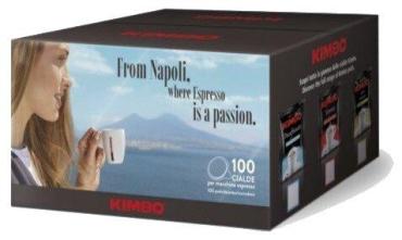 Кофе в чалдах 100 шт., Kimbo Intenso, 700 гр., картонная коробка
