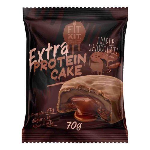 Пирожное FIT KIT Protein Cake Extra Тройной шоколад 70 гр., флоу-пак