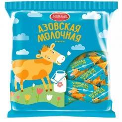 Конфеты Азовская КФ молочная в глазури со вкусом шоколада, 300 гр., флоу-пак