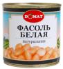 Фасоль Domat белая в собственном соку, 420 гр., ж/б
