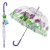 Зонт полуавтомат, диаметр 80 см., Мультидом Фиолетовый букет, 350 гр.