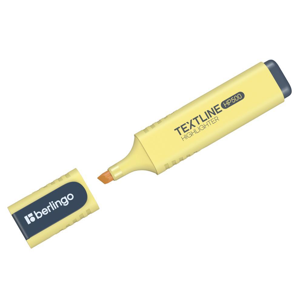 Текстовыделитель Berlingo Textline 1-5 мм ванильный, картон