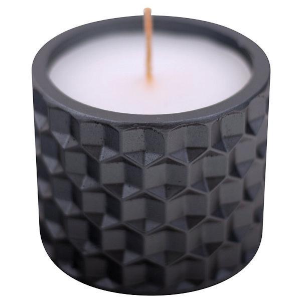 Свеча декоративная с подсвечником Мультидом мозаика 8х8х6,5 см., пакет