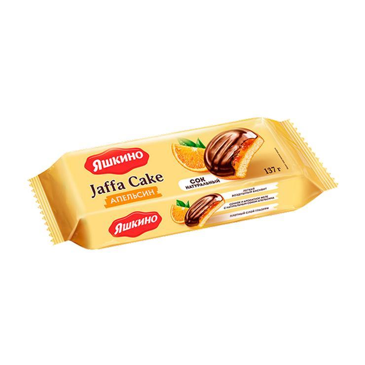 Печенье Апельсин сдобное, (24 шт. в упаковке), Яшкино, 137 гр., флоу-пак